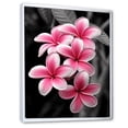 thumbnail image 2 of Designart "Paradise of Plumeria Flowers I" Floral & Botanical Floater Framed Canvas Print, 2 of 7