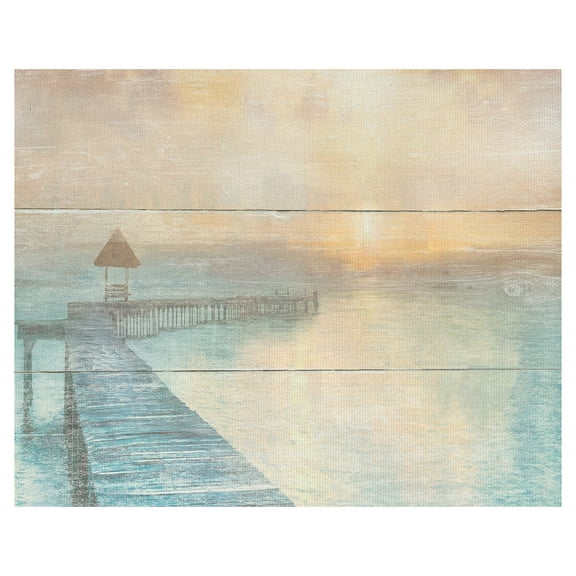 Masterpiece Art Gallery Gather at the Beach by Mike Calascibetta Canvas Art Print 16" x 20"