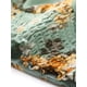 thumbnail image 5 of INSPIRAR CHIC Blusas Cortas de Manga Corta con Cuello en V de Verano con Estampado Floral XL Verde Amarillo, 5 of 6