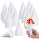 thumbnail image 1 of 1000 vasos de cono de nieve, vasos de papel desechables de 6 oz, vasos de papel para helado prerevestidos a prueba de fugas para aguanieve, hielo raspado, agua, vasos dispensadores para oficina, fiest, 1 of 7