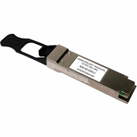 Tripp Lite by Eaton QSFP-40G-SR4 QSFP Transceiver, 40GBase-SR4, MTP/MPO MMF, 40 Gbps, 850 nm, 400 m (1312 ft.)