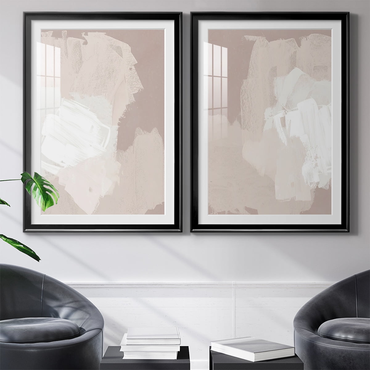Wexford Home Cloud Slate I Premium Framed Print, 18.5" x 24.5" - Ready to Hang, Black (Set of 2)