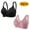 C Multicolor, variant on Itsame 2 Pack Everyday Casual Bra Set Womens Full Support Bra Breathable Wireless Comfort Bralette Beige Size S