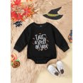 thumbnail image 2 of Wassery Newborn Autumn Halloween Clothes for Boys Girls 6M 12M 18M 24M Infant Baby Romper Sweatshirts Long Sleeve Star Letter Star Ghost Print Bodysuits 0-24 Months, 2 of 9