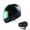 Z Bluetooth Glossy Black, variant on WOW Motorcycle HJM Street Bike Full Face Helmet + Motorcycle Bluetooth Headset: Glossy White