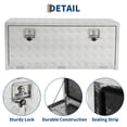 thumbnail image 1 of EDTara Lockable Aluminum Toolbox Chest, Heavy Duty Diamond Plate Storage Organizer With Keys for Trucks, Rvs, and Trailers, 1 of 6