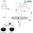 thumbnail image 5 of BWE Bronze Bathroom Faucet Waterfall For Sink 1 Hole Farmhouse Oil Rubbed Bronze Vanity Sink One Handle Bath Restroom Faucets Deck Mount Lavatory Rustic Mixer Tap Centerset With Supply Hose Lead Free, 5 of 10