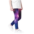 thumbnail image 3 of Odeerbi 3-12 Años Leggings Niñas Estampado Cielo Estrellado Mallas Elásticas Pantalones Cintura Alta Starlit Panty Suave, 3 of 4