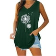 thumbnail image 1 of Camisetas sin mangas de verano para mujer con cuello en V y estampado de cola de milano sin mangas Pompotops  lopia996099, 1 of 5