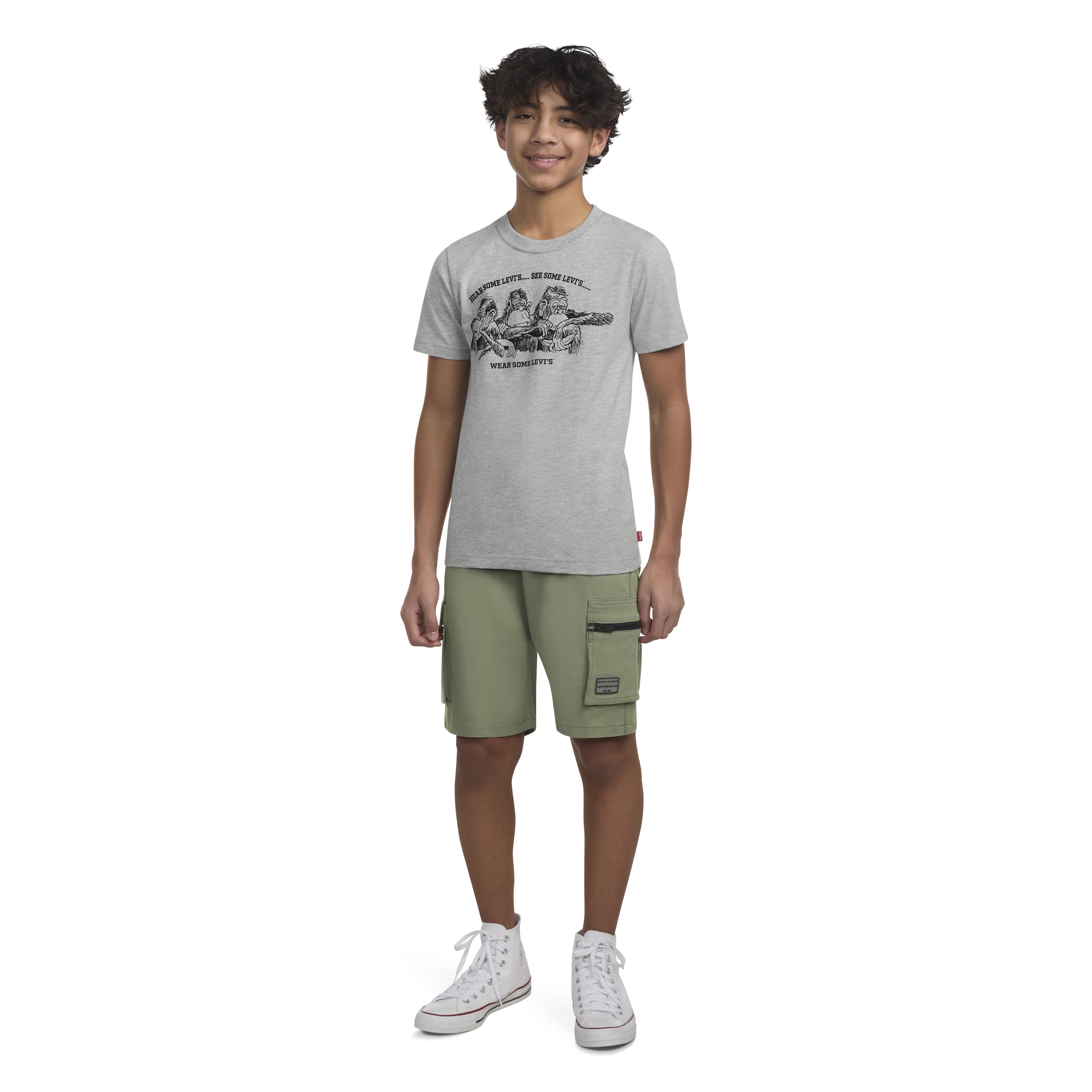 Levi's Boys Parachute Nylon Cargo Shorts, Sizes 4-20