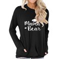 thumbnail image 1 of Camisetas holgadas informales con estampado de letras y cuello redondo de manga larga para mujer Tmvgtek Para estrenar, 1 of 1
