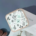 thumbnail image 4 of Pratyus Flower Pattern Mini Jewelry Organizer Box for Necklace, Ring, Earring - Ideal Gift for Mother's Day, Friendship Day Pink, 4 of 5