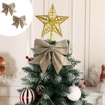 Christmas Lights Outdoor 2pcs Room Decor Christmas Day Gifts For Girls And Women Bow With Ponytail Holders Complete Your Cheerleader Outfit Uniform Strong Hair Ties Bands Elastics Two Packs Gifts