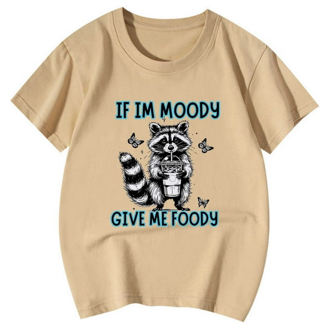 TZEWGL Tees For Child Cute Animal Patterned Print Crewneck Short Sleeve Clothes For Newborns size 5-6T