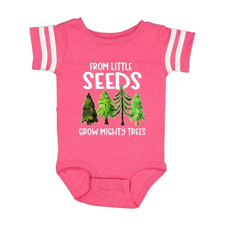 

Inktastic From Little Seeds Grow Mighty Trees Gift Baby Boy or Baby Girl Bodysuit