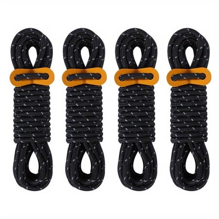 Reflective Wind Rope Tie Down Cord for Camping Tents Outdoor Shelters