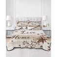 thumbnail image 2 of Twin XL Quilt Bedding Set, Texas Star Brown Reversible Summer Quilt 3 Pieces, Farmhouse Retro Branches Wooden Grain Lightweight Bedspreads Coverlets with 2 Pillow Shams for All Seasons, 2 of 5