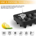 thumbnail image 3 of 2pcs Ice Cube Skull Trays,Silicone Ice Cube Mold Maker with Lid,Skull Head Style Mold,for Chilling Whiskey, Cocktail, Beverages,Pudding Chocolate, 3 of 7