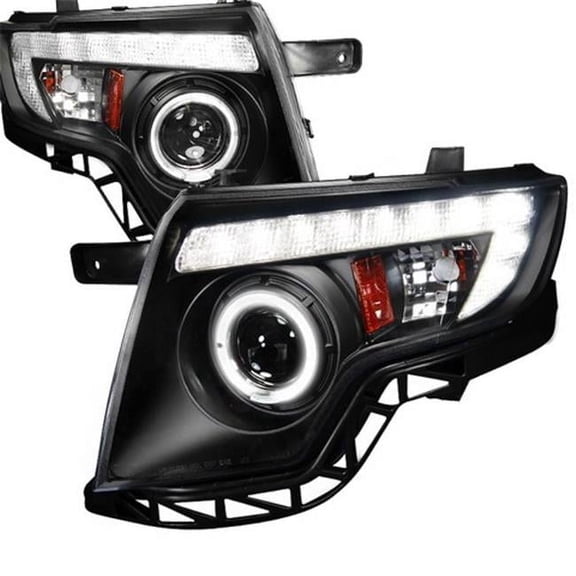 Projector Headlight for 07 to 10 Ford Edge- Black - 15 x 23 x 24 in.