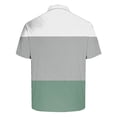 thumbnail image 5 of yillto Mens Fashion Golf Shirts Short Sleeve Buttons Neck Color Block Shirt Basic Summer Shirts for Men, 5 of 5