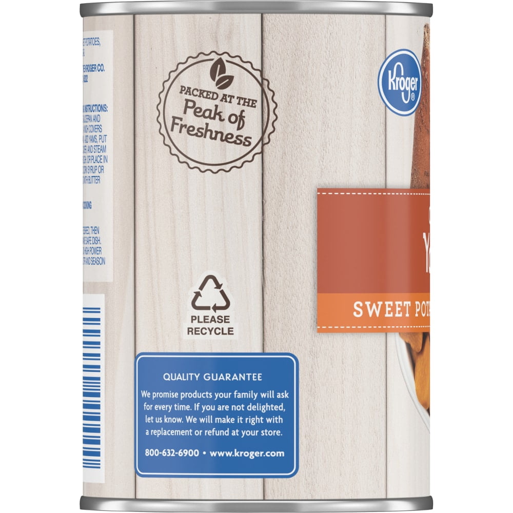 Kroger Cut Sweet Potato Yams in Syrup 15 oz - 5 Pack