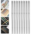 thumbnail image 6 of CIMAXIC Silver Reusable Ramen Chopsticks Stainless Steel for Kitchen Use 20Pairs, 6 of 6