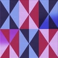 thumbnail image 1 of Ahgly Company Machine Washable Indoor Square Transitional Dark Magenta Purple Area Rugs, 7' Square, 1 of 7