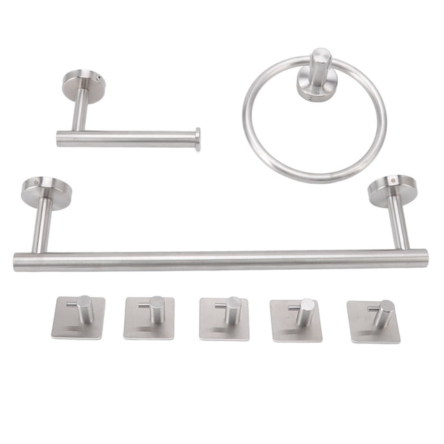 Bathroom Fixtures, 304 Stainless Steel Easy To Install Bathroom Hardware Set Brushed Appearance Wide Applicability for Shower Room