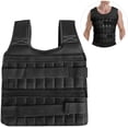 thumbnail image 1 of Weighted Vest Workout Equipment Body Weight Vest for Men Women Max Loading 15kg/35kg Adjustable Weighted Vest Weight Jacket Exercise Weight Loading Cloth Strength Training (Empty), 1 of 8