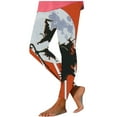 thumbnail image 2 of DDAPJ pyju Halloween Witch Print Leggings for Women Novelty Holiday Party Tights Buttery Soft Ankle Length Yoga Pants 4 Way Stretch High Waisted Workout Leggings Multicolor#3 XXL, 2 of 4