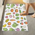 thumbnail image 2 of Yayeee Bath Rug for Bathroom Floor Non Slip Contour Fluffy Soft Absorbent Mat, 20"x24", Green Vegetables Pattern, 2 of 7