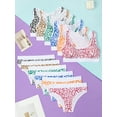 thumbnail image 4 of Girls Cotton Underwear 6-Pack for Age 10-14, Soft Breathable Briefs, Assorted Colors & Styles, 4 of 8