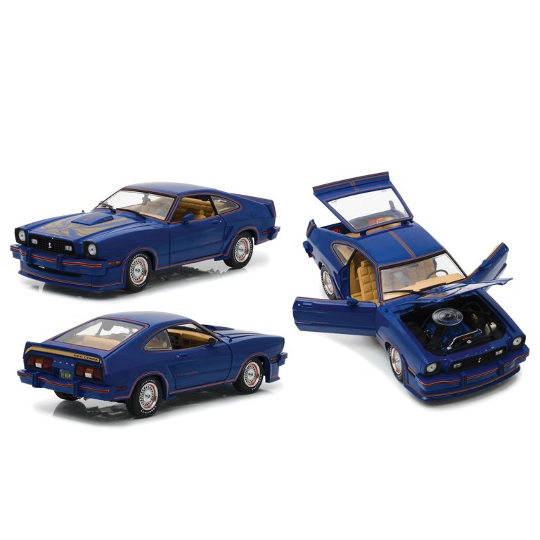 1/18 マスタング 二台セット 1978 Ford Mustang II King Cobra Blue 1/18 Diecast Car Model