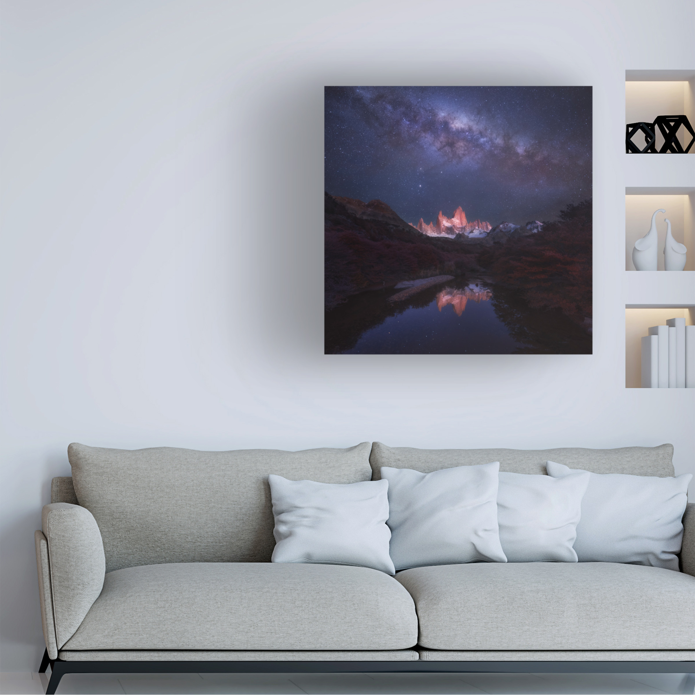 Yan Zhang 'Patagonia Autumn Night' Canvas Art