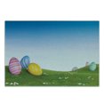 thumbnail image 3 of Easter Cutting Board, Easter Eggs on the Hills Fresh Spring Season Foliage with Blooming Daisies Design, Decorative Tempered Glass Cutting and Serving Board, Small Size, Multicolor, by Ambesonne, 3 of 5