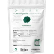Micro Ingredients Organic Chlorella Powder, 20 Ounces | Broken Cell Wall Green Superfood Powder