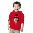 thumbnail image 2 of Awkward Styles Thanksgiving Toddler Hoodie Turkey Face Fleece Hooded Sweatshirt, 2 of 5