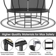 thumbnail image 3 of YORIN Trampoline pour 3-4 Enfants, Trampoline de 10 Pi pour Adultes avec Filet d'Enceinte, Panier de Basketball, Échelle, Capacité de Poids de 1000 Lb, Trampoline Récréatif Extérieur, Trampoline Robuste, 3 of 8
