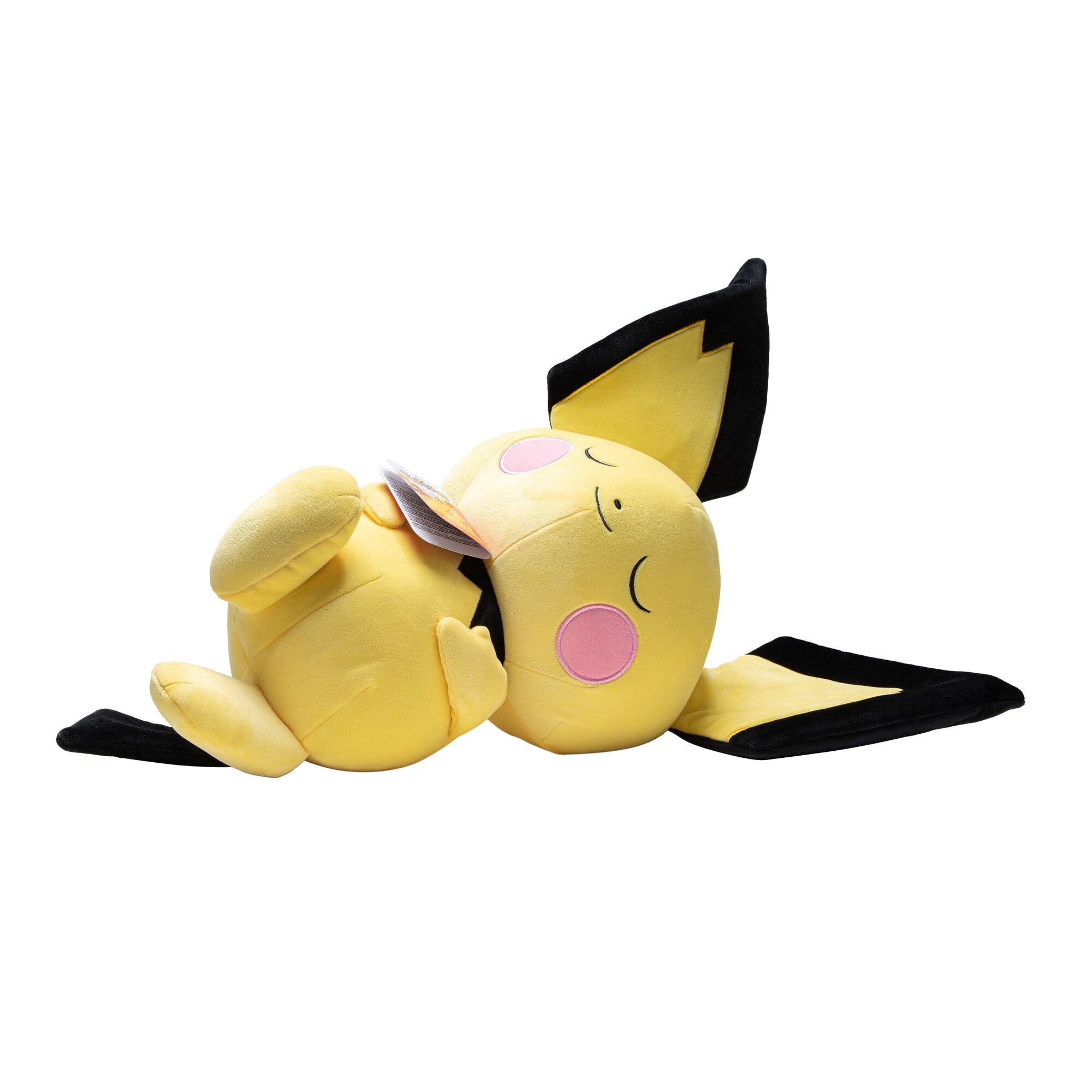 Pokemon 18” Plush Sleeping Pichu - Cuddly- Must Have for Pokémon Fans- Plush for Traveling, Car Rides