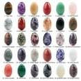 thumbnail image 7 of Ympkerial Crystal Egg Collection Polished Worry Stones Natural Crystal Egg Stones Anxiety Relief Meditation Reiki Balancing Pocket Palm Stones Gemstone Decor, 7 of 7