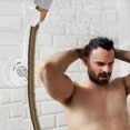 thumbnail image 5 of Adjustable Rotatable Shower Head Wall Mount Holder No-punching Shower Rack, 5 of 5