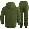 thumbnail image 6 of Yusimy Men's Solid Color 2-Piece Hoodie Set Long Sleeve Pocket Pullover Sweatshirt & Pants Casual Sports, 6 of 9