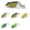 5pcs, variant on 5pcs Hollow Body Topwater Frog Fishing Lures - Realistic Frog Shape Fishing Baits for Freshwater Saltwater Fishing, Topwater Bass Trout Fishing Lures, Durable Soft Plastic Fishing Baits Set, 4.33in