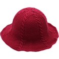 thumbnail image 5 of CoCopeaunts Fisherman Hat Women Winter Versatile Solid Color Chunky Cable Knit Basin Hat Folding Fashion Soft Warm Bucket Hats, 5 of 8