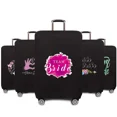 thumbnail image 2 of 2024 Travel Accessories Luggage Case Suitcase Protective Cover Bride Pattern Series Elastic Dust Cover Apply 18''-32'' Suitcase 8Bride022 S, 2 of 6