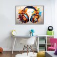 thumbnail image 3 of Stupell Industries Contemporary Music In Color Splatter Gray Framed Giclee Art, 30 x 20, by Creative Studio, 3 of 8
