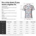 thumbnail image 2 of Yiaed Watercolor Nautical Print Mens Short Sleeve Tight Fit T-Shirt, Crewneck Casual Tee-XX-Large, 2 of 5
