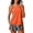 Orange, variant on Blouson Tankini Swimsuits for Women 2025 Tummy Control Two Piece Bathing Suits with Sporty Pockets Swim Shorts