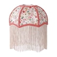 thumbnail image 2 of Velvet Tassel Lampshade,Scallop Bell Shape Victorian Style Fringe Lamp Cover Decor for Table Lamp,Floor Light & Bedside, 2 of 6