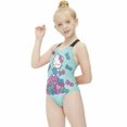 thumbnail image 3 of Hello Kitty Girls One Piece Swimsuits Hawaiian Summer Swimwear Beach Bathing Suit Outfits, 3 of 7